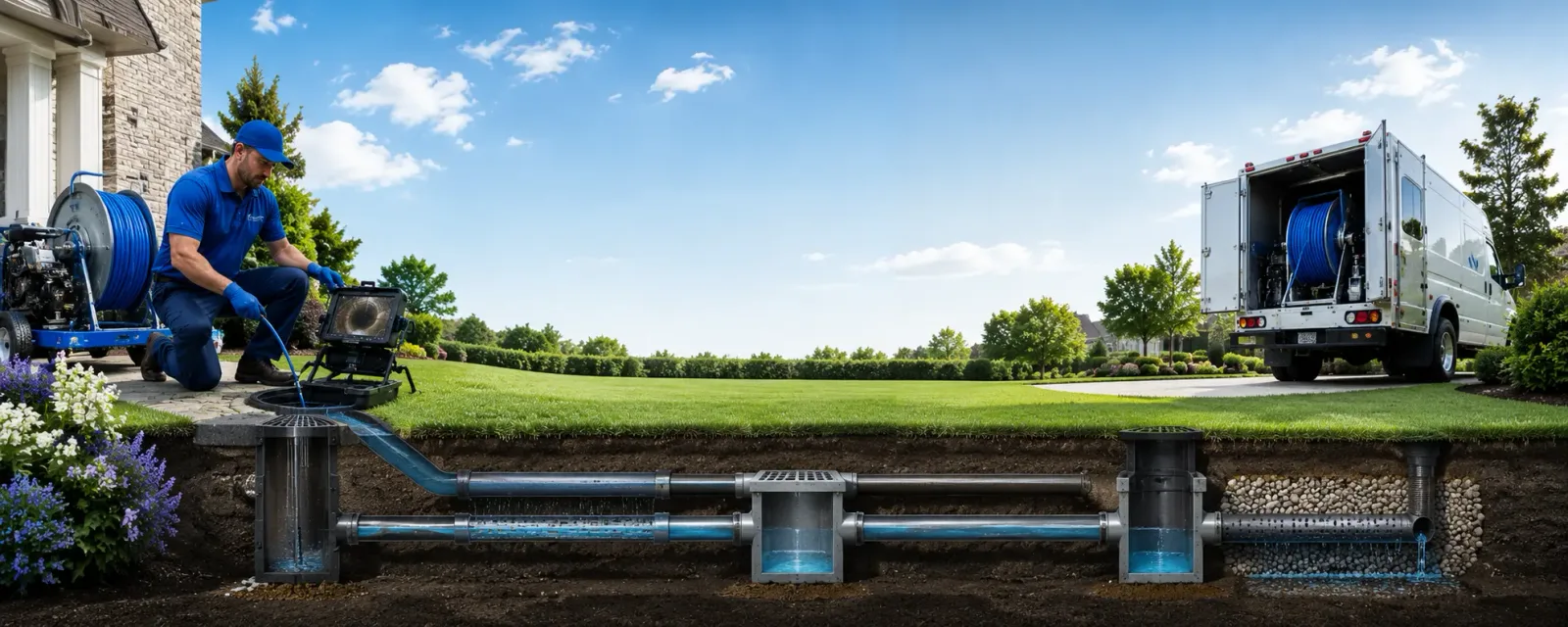 Outdoor drain cleaning information for Gamaliel, KY